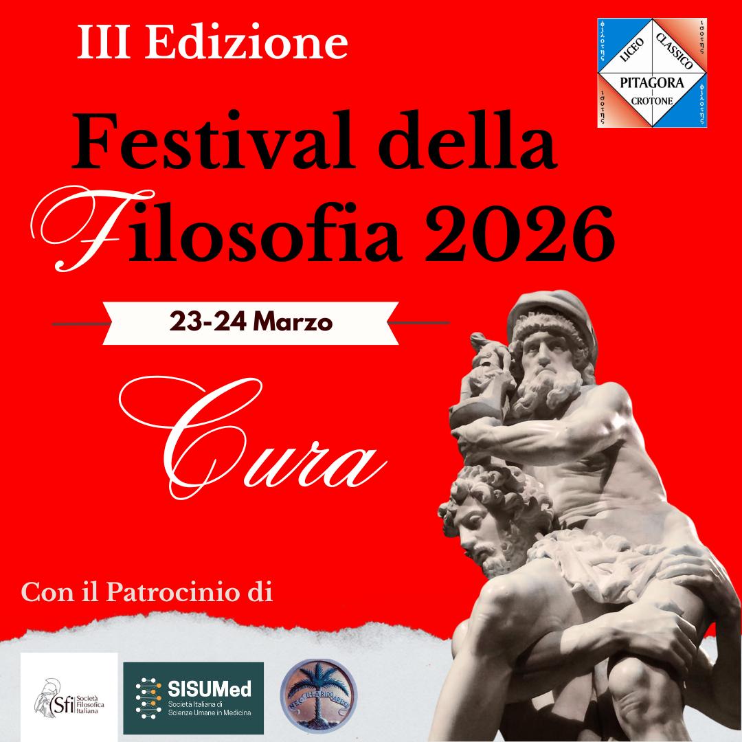 Festival della filosofia 2026 (23 e 24 marzo) - SFI Universitaria Calabrese