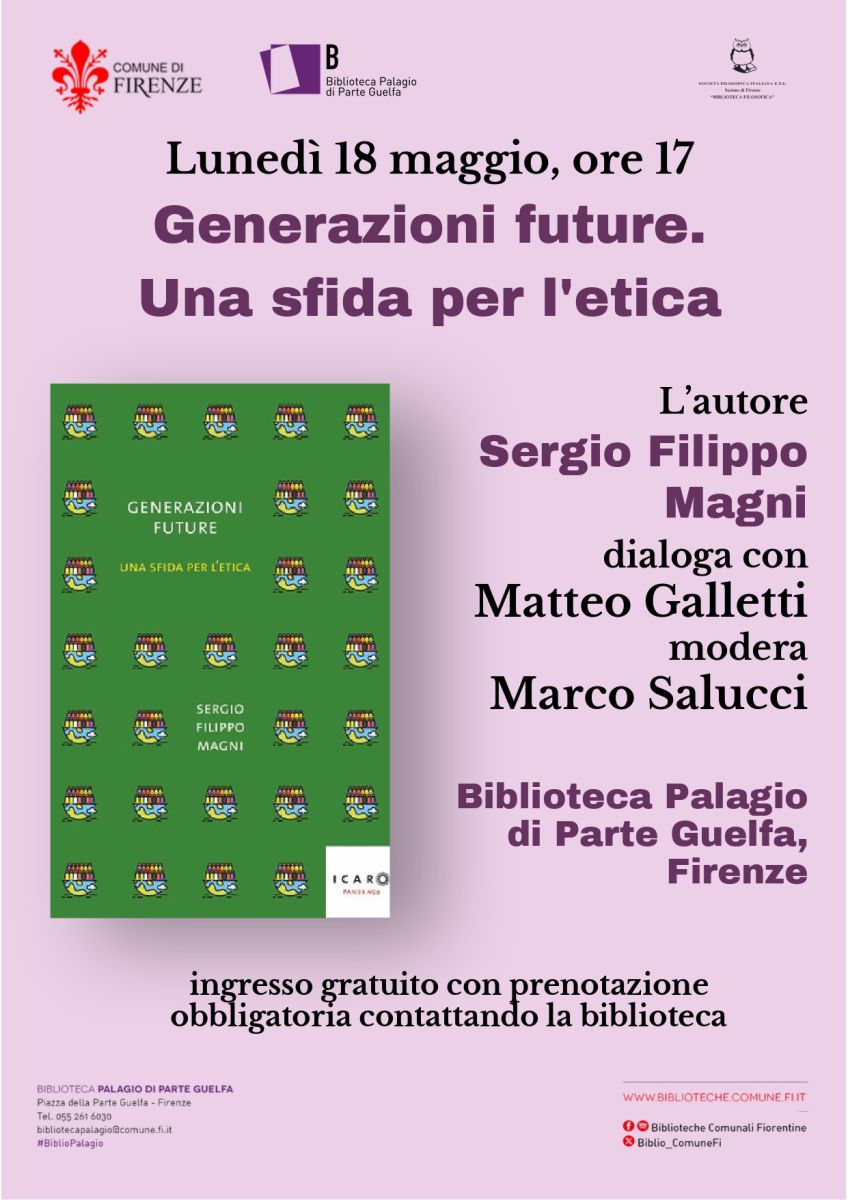 Generazioni future. Una sfida per l'etica (SFI Firenze)
