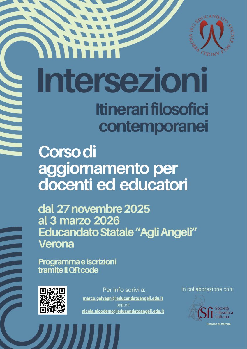 Intersezioni: itinerari filosofici contemporanei (SFI Verona) - Etica e politica del digitale e dell'intelligenza artificiale I parte