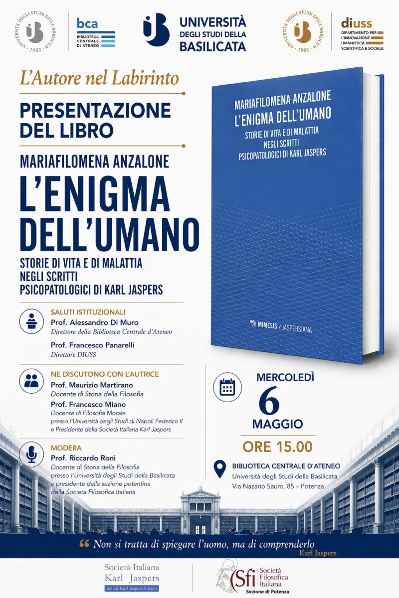 Presentazione del libro "L'enigma dell'umano" (SFI Potenza)