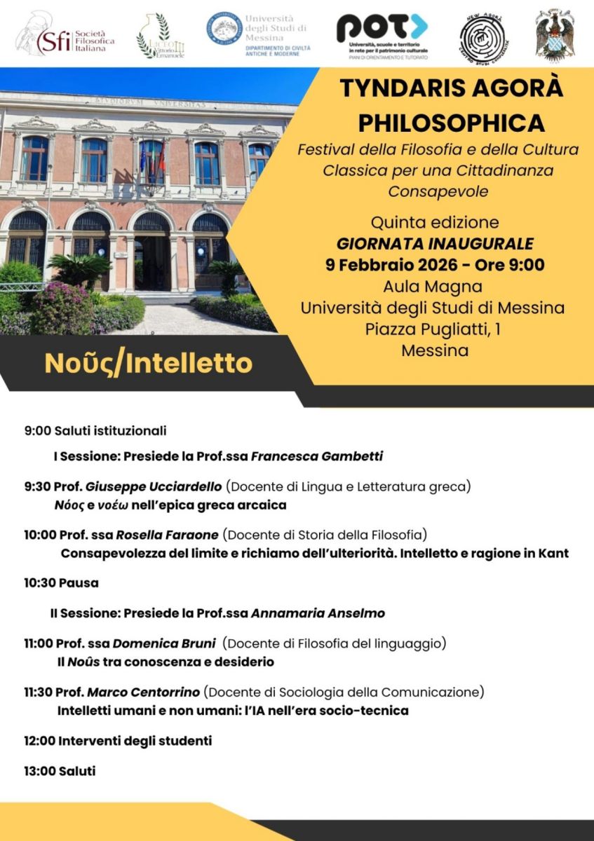 Tyndaris Agor&agrave; Philosophica - Giornata inaugurale