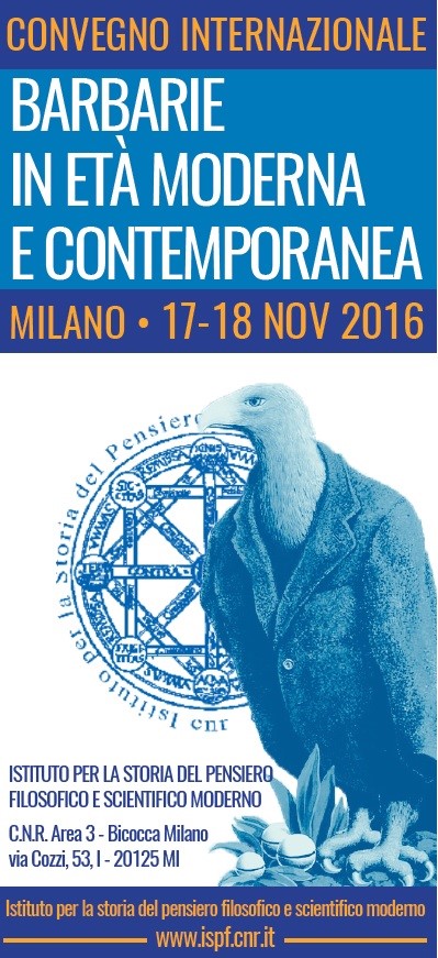 Convegno Internazionale: Barbarie in età moderna (Milano 17-18 novembre)