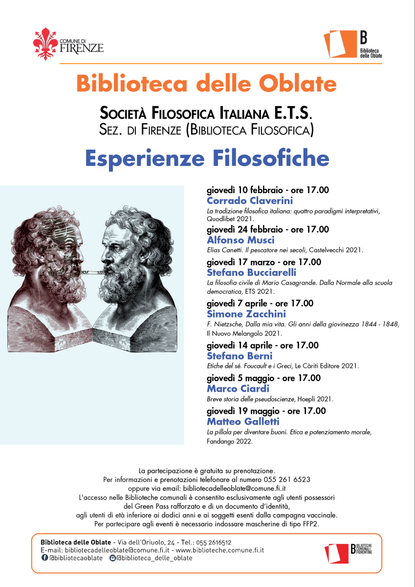 Sezione di Firenze (Biblioteca Filosofica): Esperienze Filosofiche