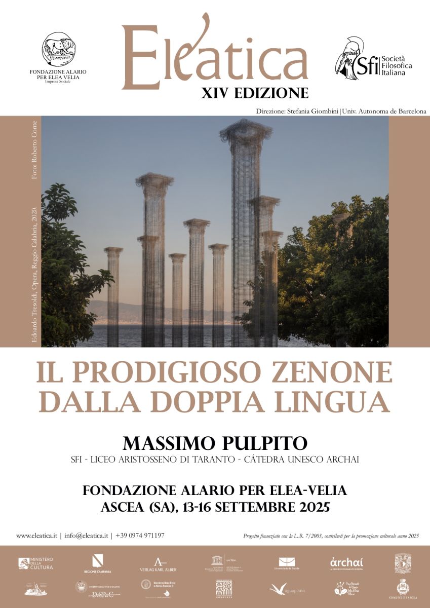ELEATICA - IL PRODIGIOSO ZENONE DALLA DOPPIA LINGUA (XIV EDIZIONE)