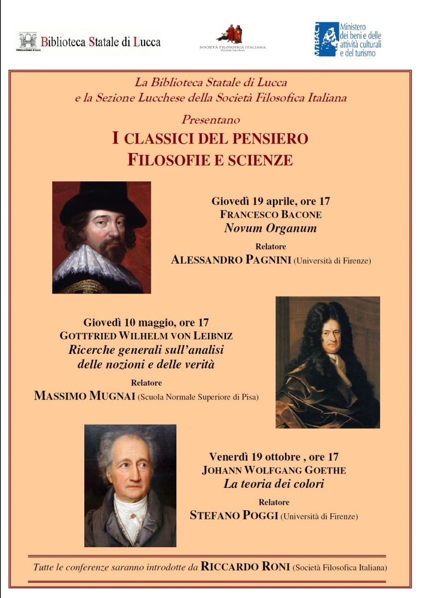 PRESENTAZIONE: I CLASSICI DEL PENSIERO FILOSOFIE E SCIENZE