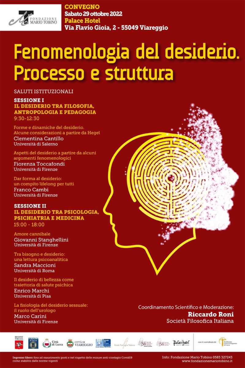 Sezione di Lucca - Convegno: Fenomenologia del desiderio. Processo e struttura