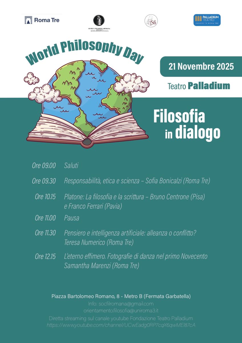 Sezione Romana e Dipartimento FilCoSpe di Roma Tre - Filosofia in Dialogo (World Philosophy Day)
