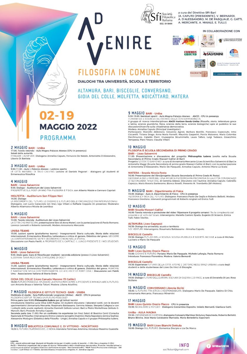 Sezione di Bari - AdVenire, Filosofia in Comune