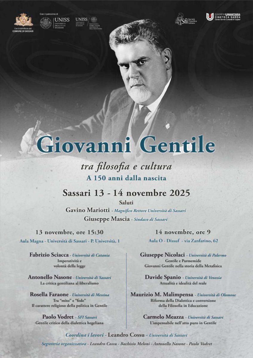 Giovanni Gentile tra filosofia e cultura (SFI Sassari)