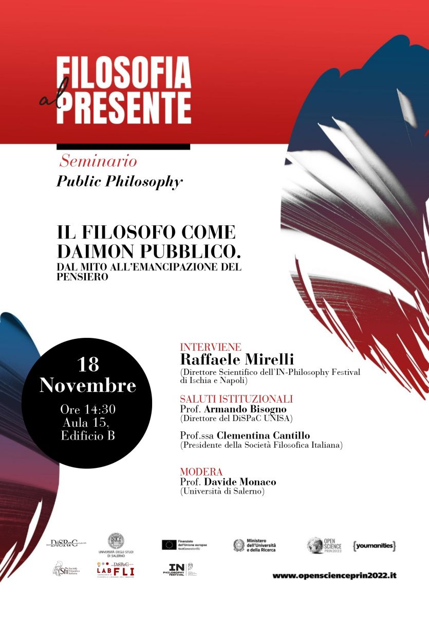 Il filosofo come daimon pubblico. Dal mito all'emancipazione del pensiero (UNISA)