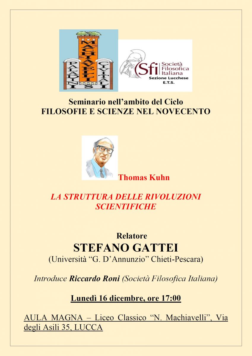 Seminario: Thomas Kuhn, LA STRUTTURA DELLE RIVOLUZIONI SCIENTIFICHE