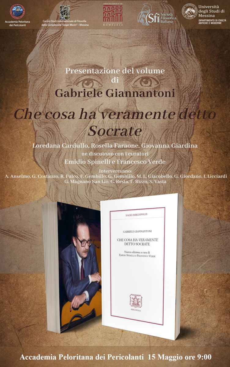 Presentazione del volume di Gabriele Giannantoni - Che cosa ha veramente detto Socrate?