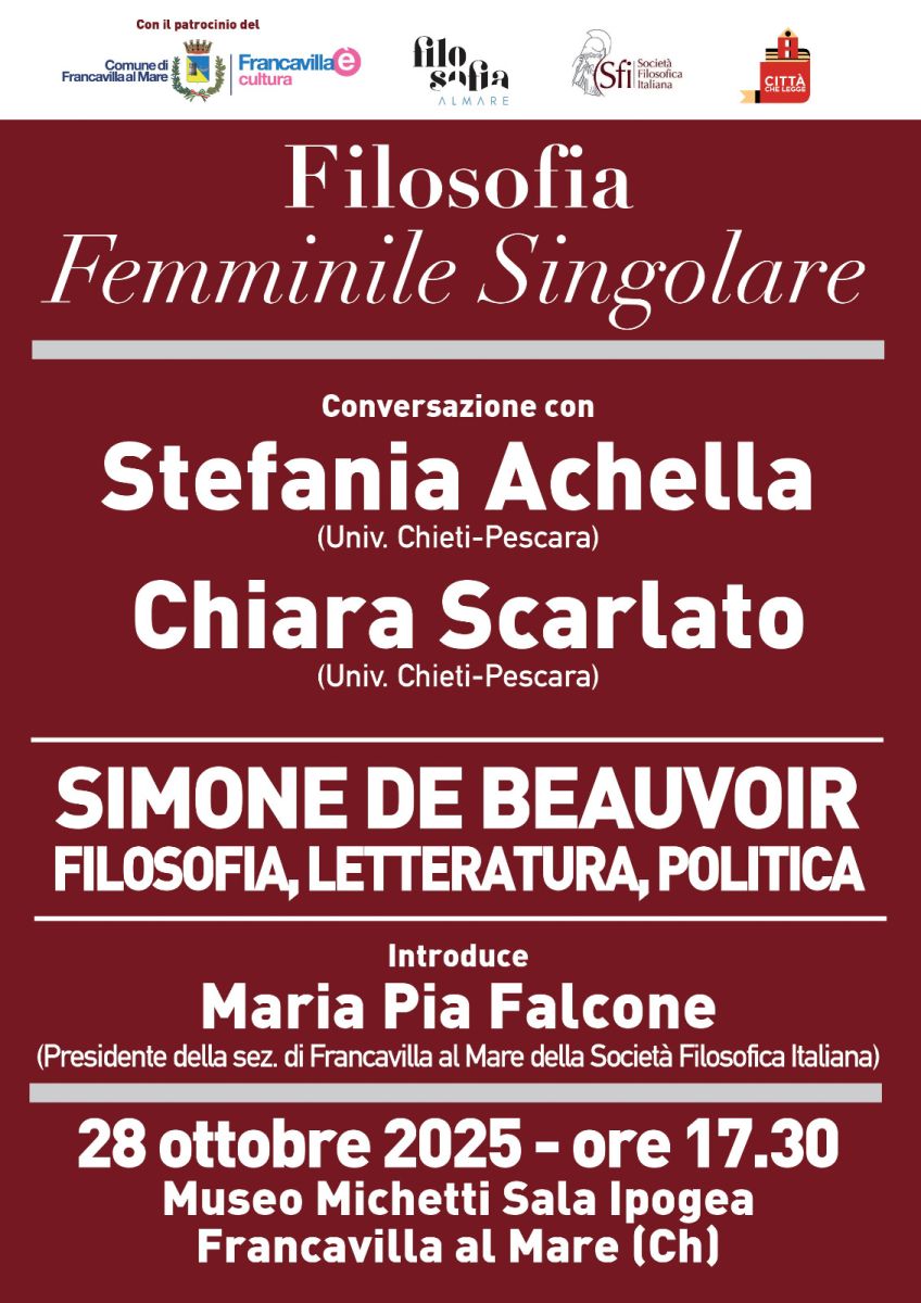Filosofia Femminile Singolare - Conversazione con Stefania Achella e Chiara Saraceno