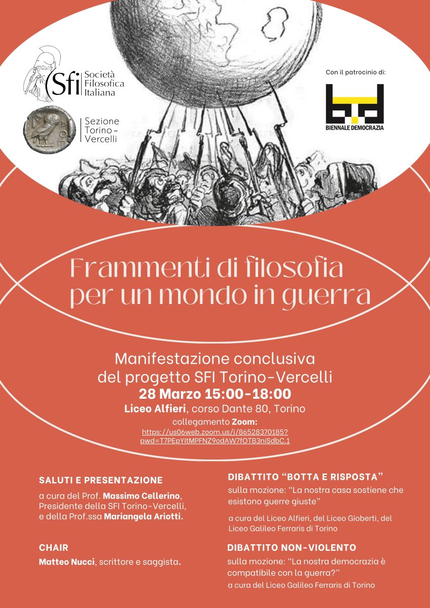 Sezione Torino-Vercelli - Frammenti di filosofia per un mondo in guerra
