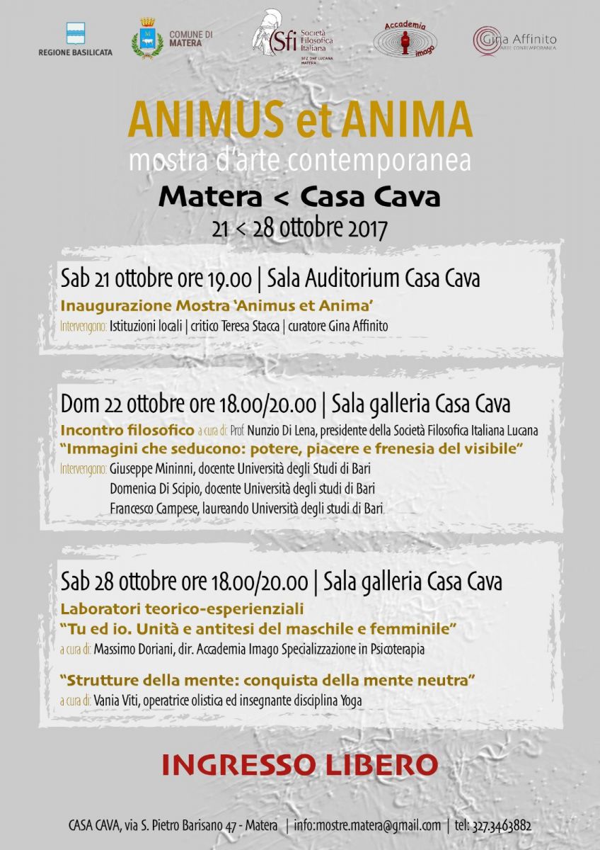 Sezione Lucana Matera: Animus et Anima mostra d'arte contemporanea