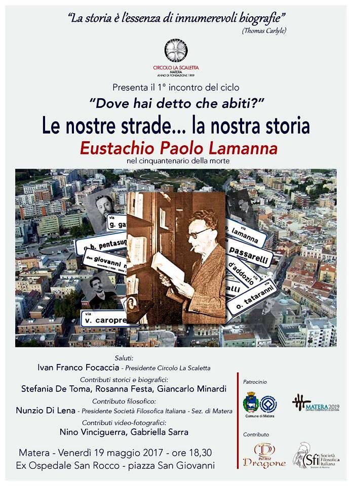 Sezione di Matera: Ciclo di incontri: Dove hai detto che abiti?