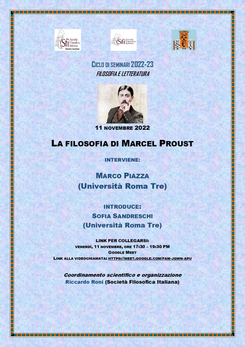 LA FILOSOFIA DI MARCEL PROUST