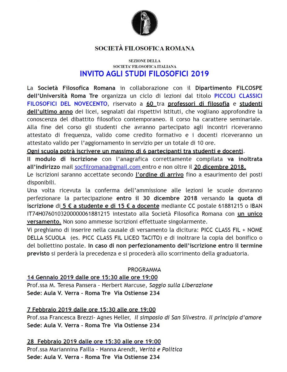 Piccoli Classici Filosofici del Novecento