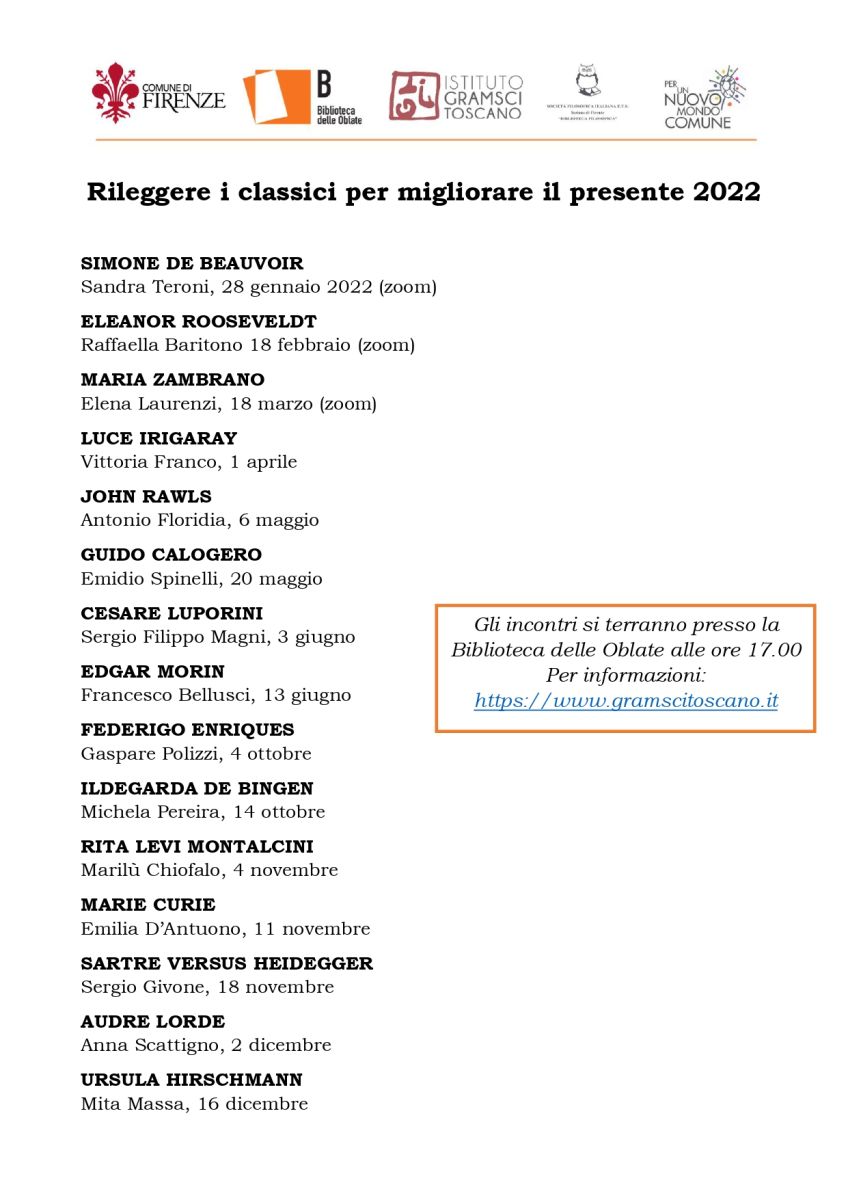 Rileggere i classici per migliorare il presente: Emidio Spinelli su Guido Calogero