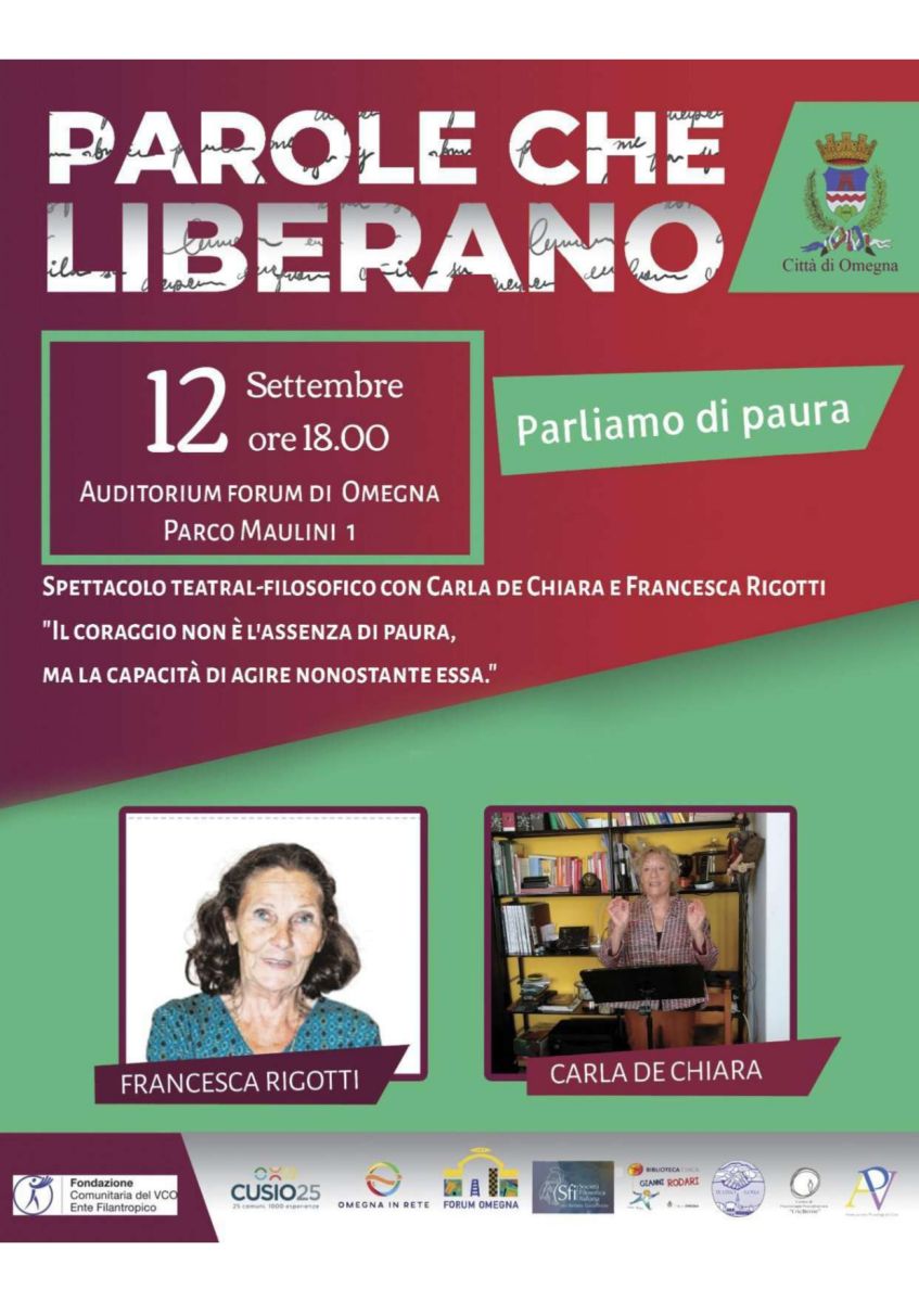 SFI VCO - Rassegna culturale "Parole che liberano"