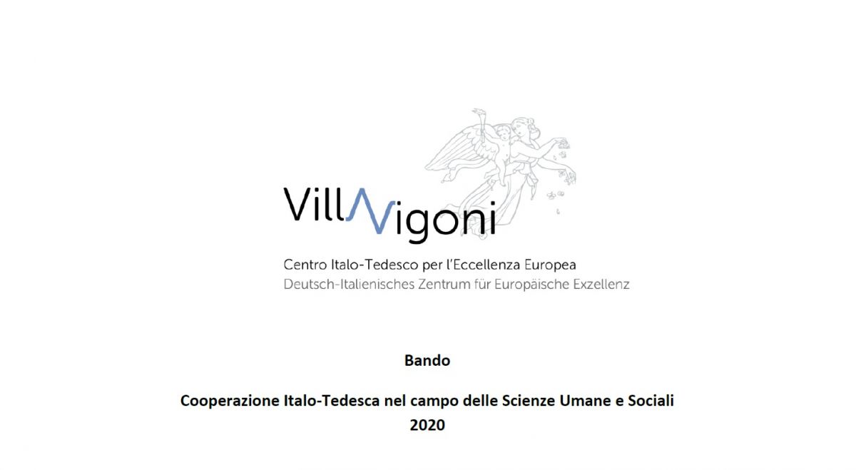 Villa Vigoni - Centro Italo-Tedesco per l'Eccellenza Europea: Bando Cooperazione Italo-Tedesca nel campo delle Scienze Umane e Sociali 2020