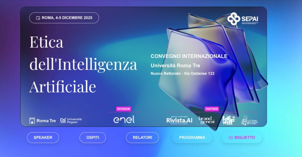 Convegno "Etica dell'intelligenza artificiale" (Roma Tre)