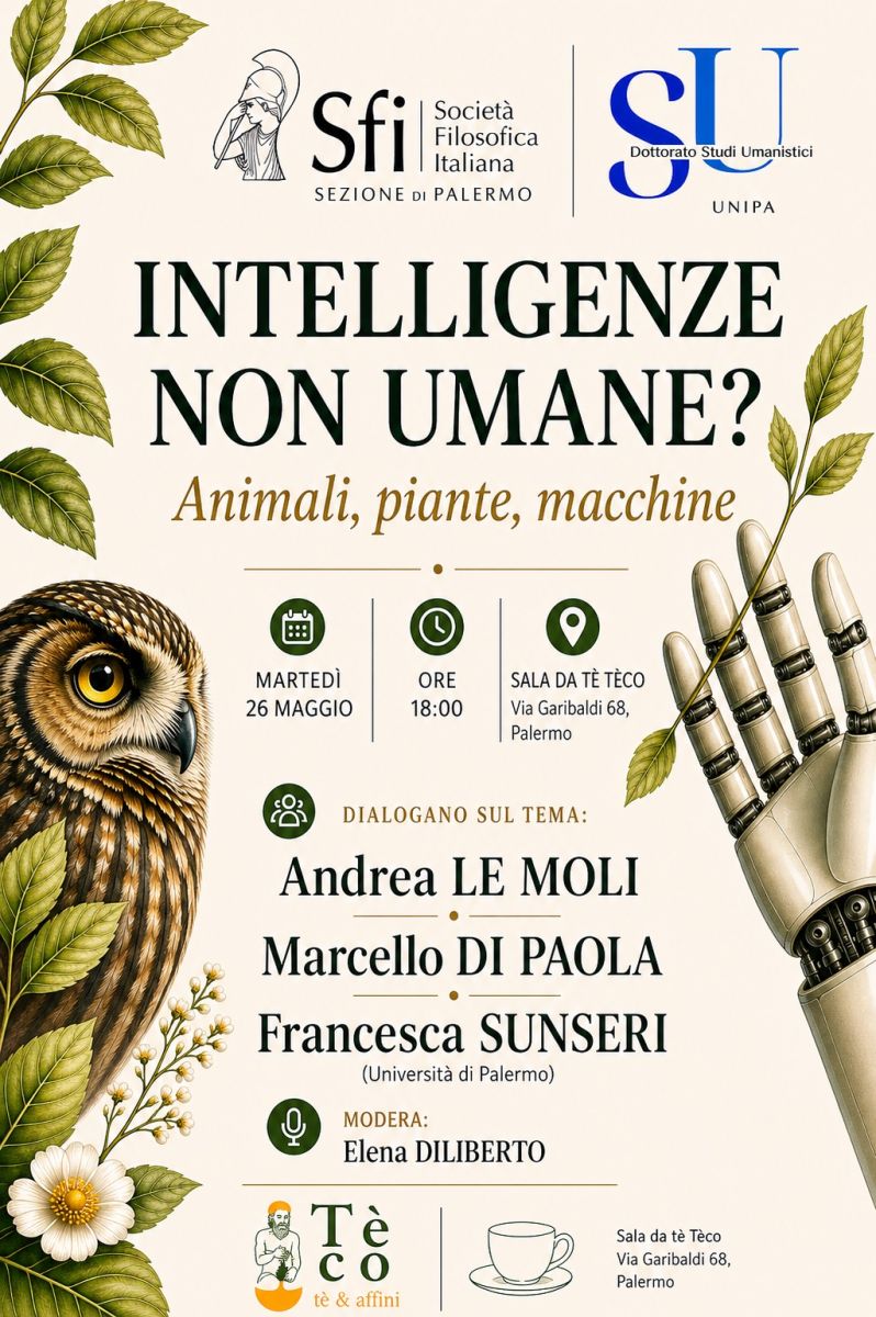 Intelligenze non umane? Animali, piante, macchine