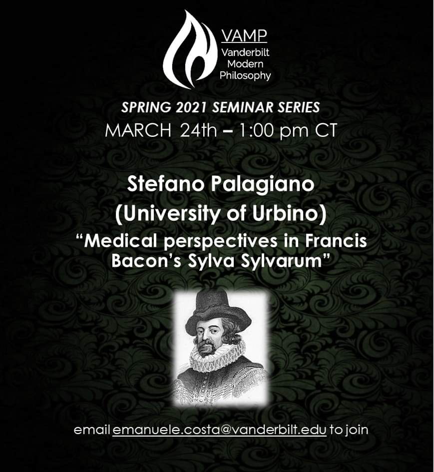 Il socio Stefano Palagiano partecipa ai Vanderbilt Modern Philosophy Seminars