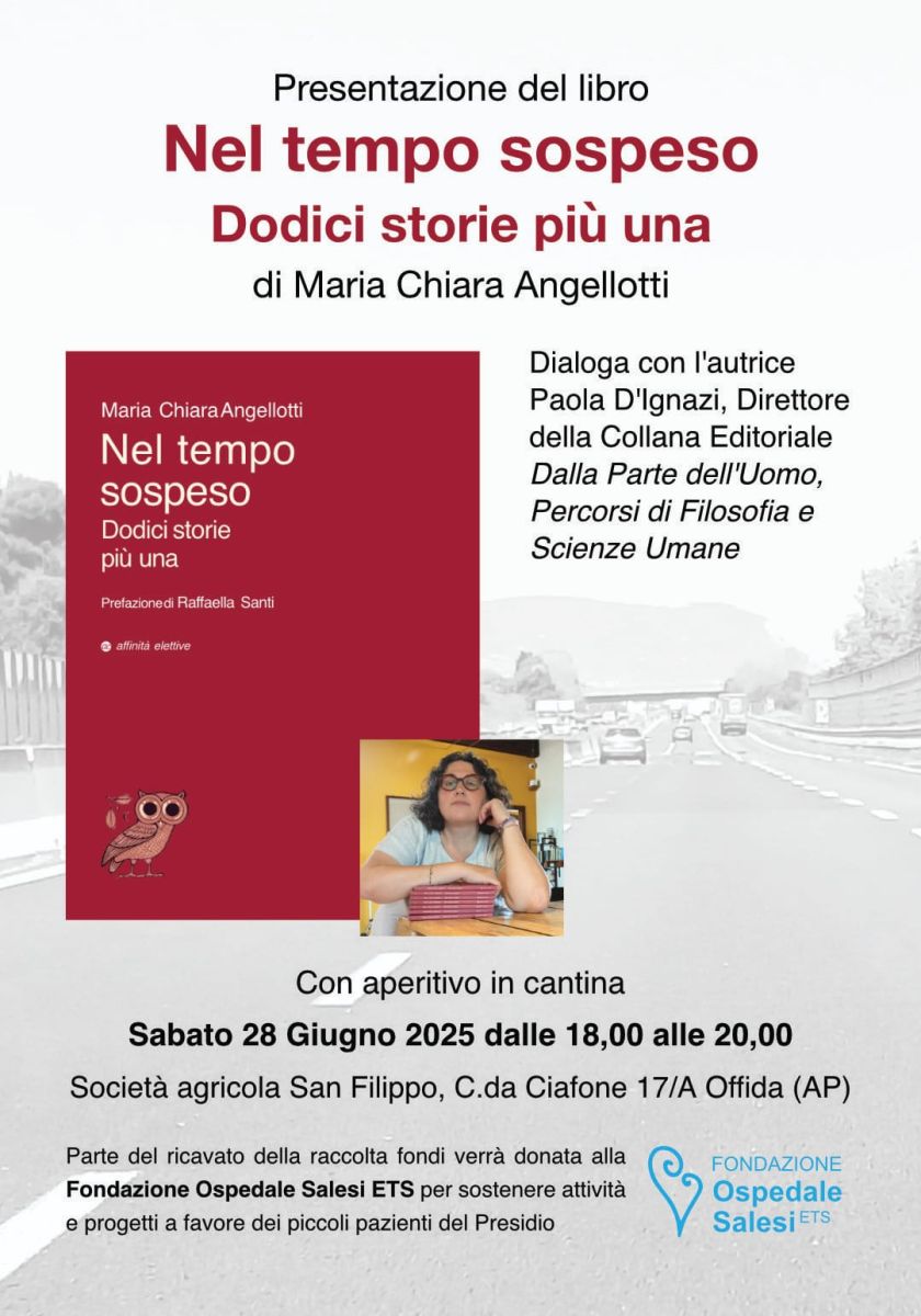 Presentazione del libro di Maria Chiara Angellotti, "Nel tempo sospeso. Dodici storie più una"