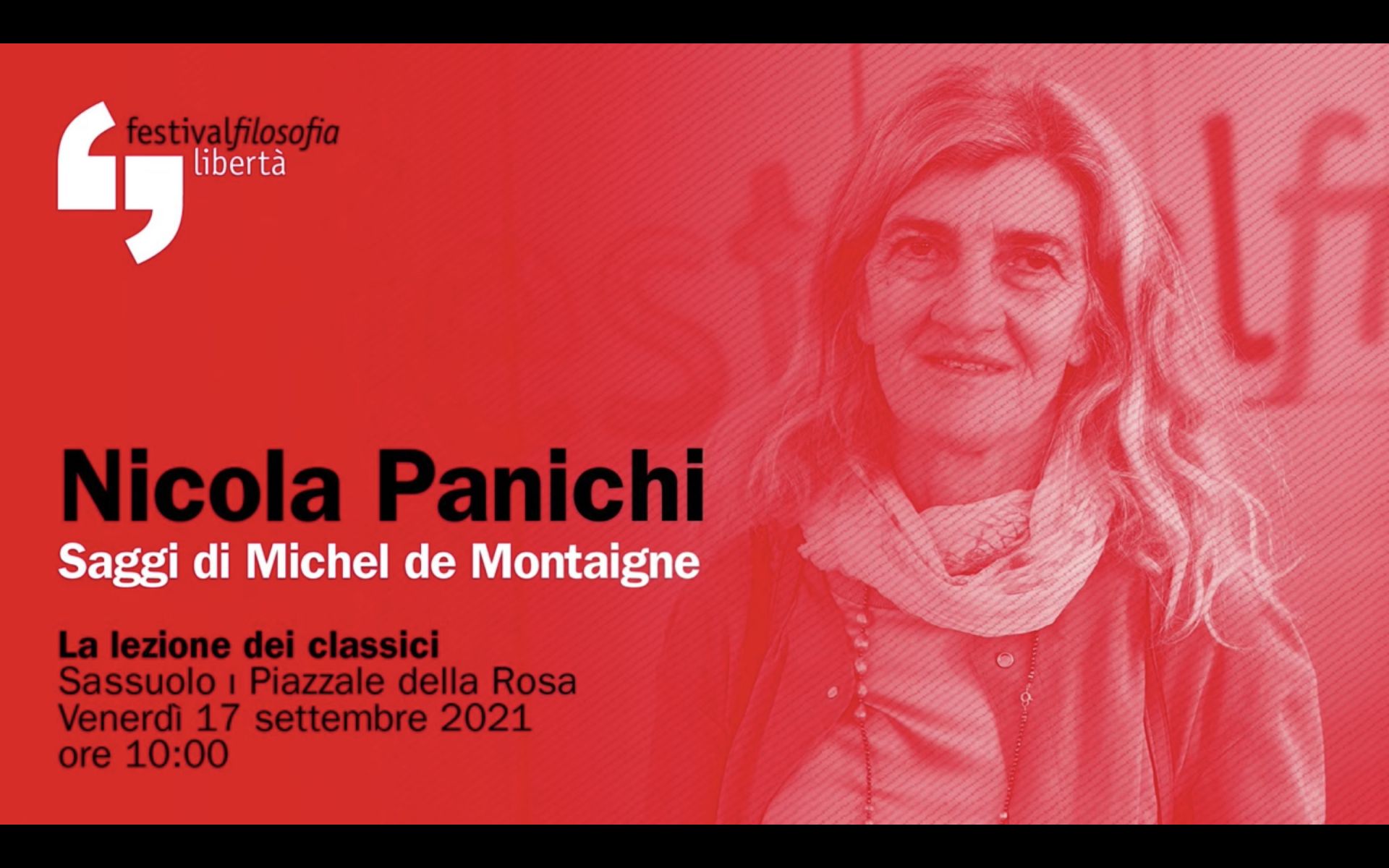 La socia Nicola Panichi partecipa al Festival della filosofia 2021