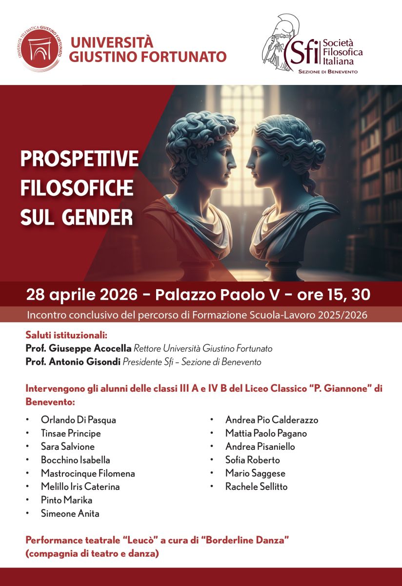 Prospettive filosofiche sul gender - Evento conclusivo