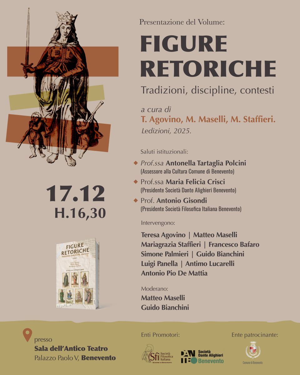 Presentazione del volume collettivo "Figure retoriche. Tradizioni, discipline, contesti" (Ledizioni, Milano 2025)